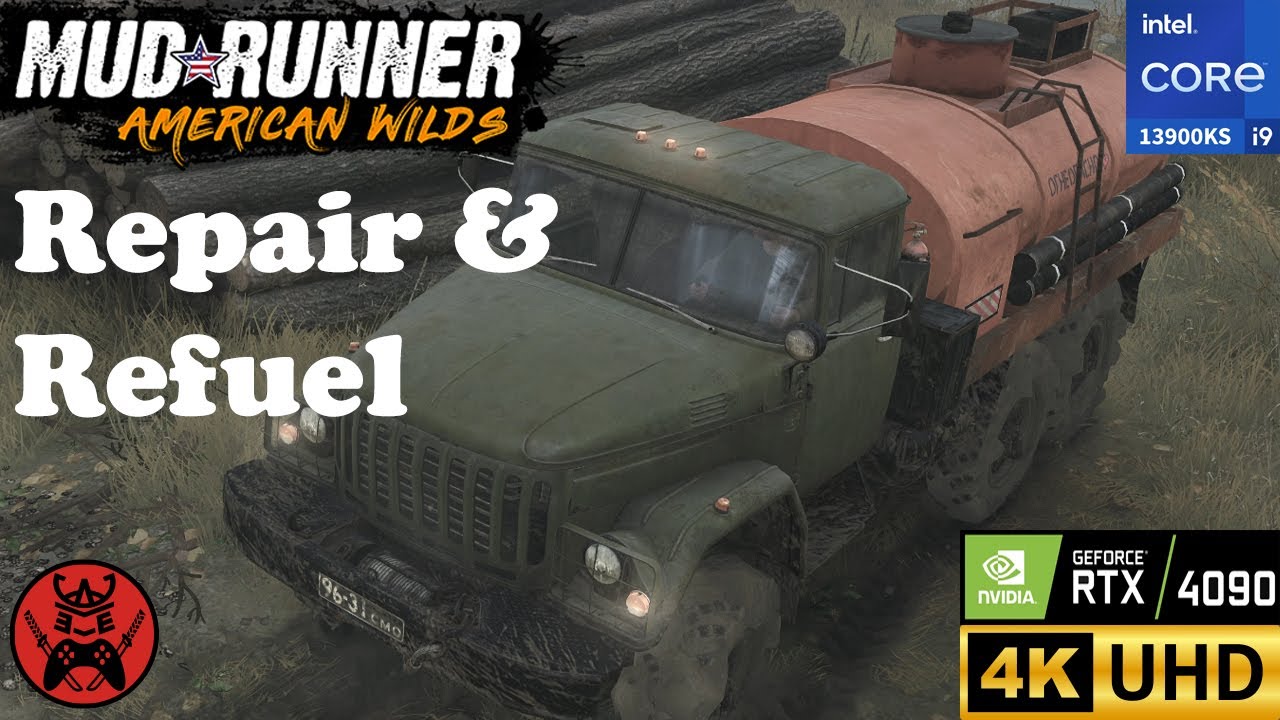 🔧⛽ MudRunner - Repair & Refuel (Challenge ★★★) C-255 | 4K 60FPS PC