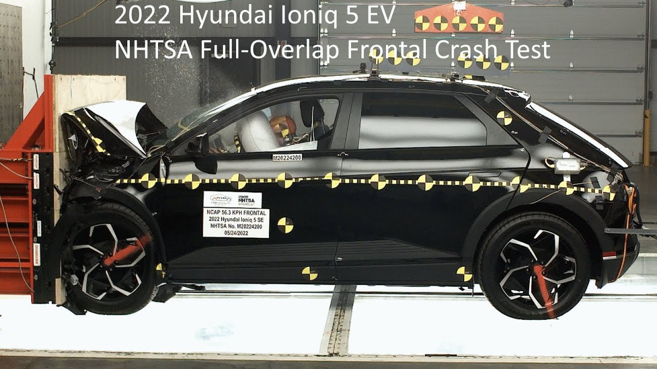 2022 Hyundai Ioniq 5 EV NHTSA Full-Overlap Frontal Crash Test