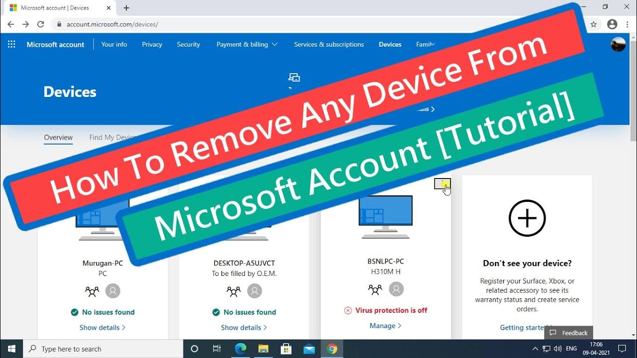How To Remove Any Device From Microsoft Account [Tutorial]