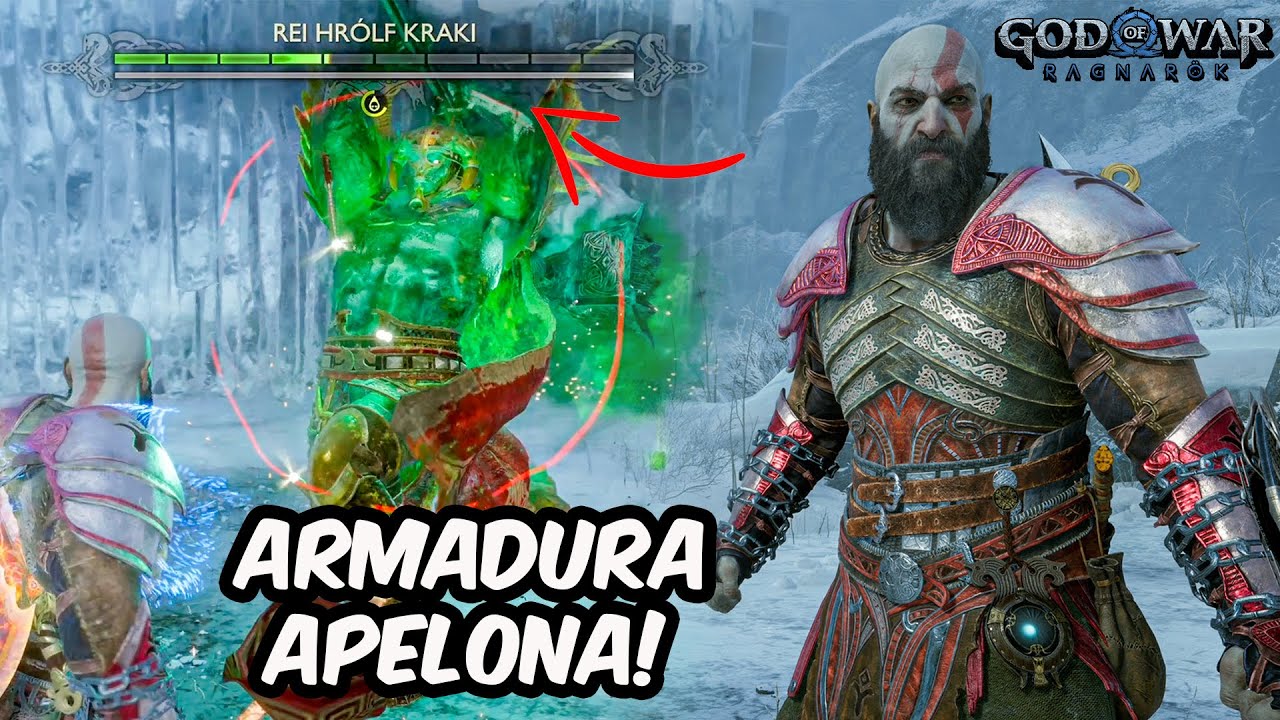 A Build MAIS ROUBADA de God of War Ragnarok! (ARMADURA DA LUNDA DESTRÓI o jogo)
