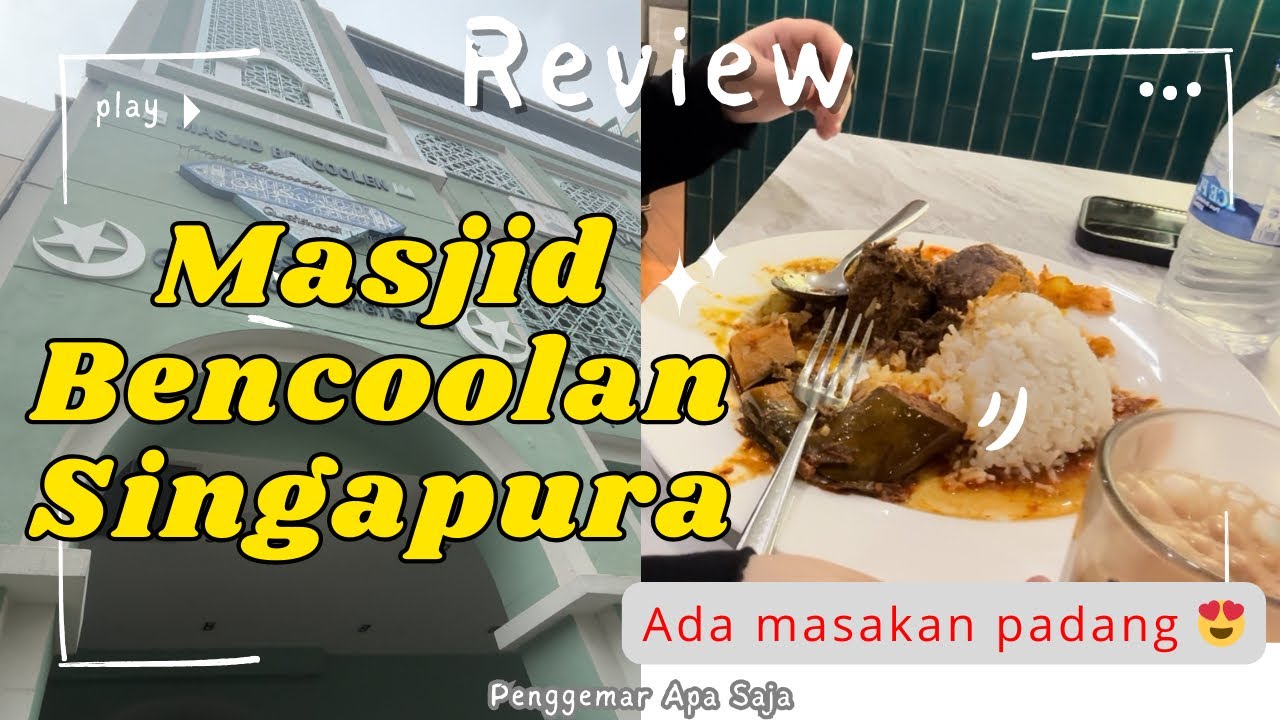 Ini dia MASJID di Singapura (Rekomendasi Nasi Padang Enak di Singapura) #singaporevlog