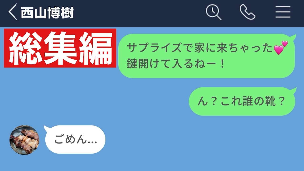 【LINE】遠距離彼氏にサプライズで会いに行ったら浮気されてた…【総集編・作業用・睡眠用】