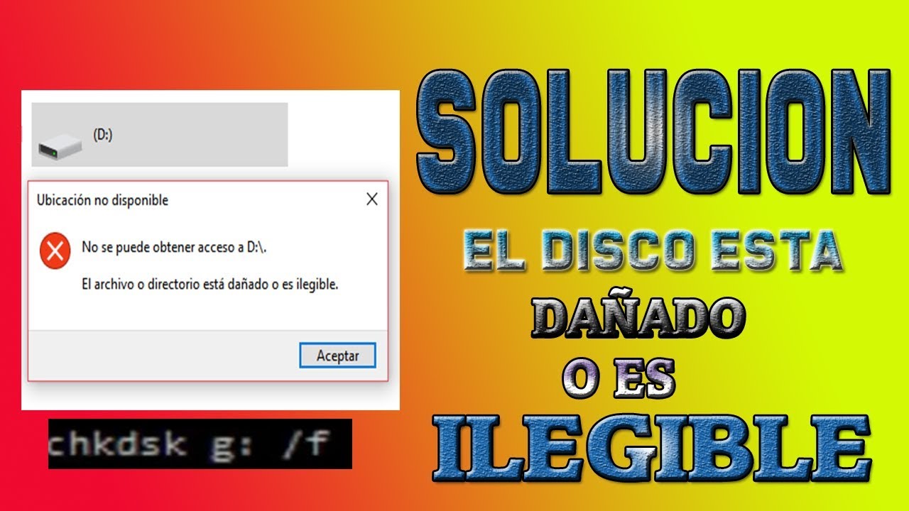 Recuperar Disco Duro Externo💻👌El archivo esta Dañado o es ilegible👀SOLUCIÓN sin programas✔