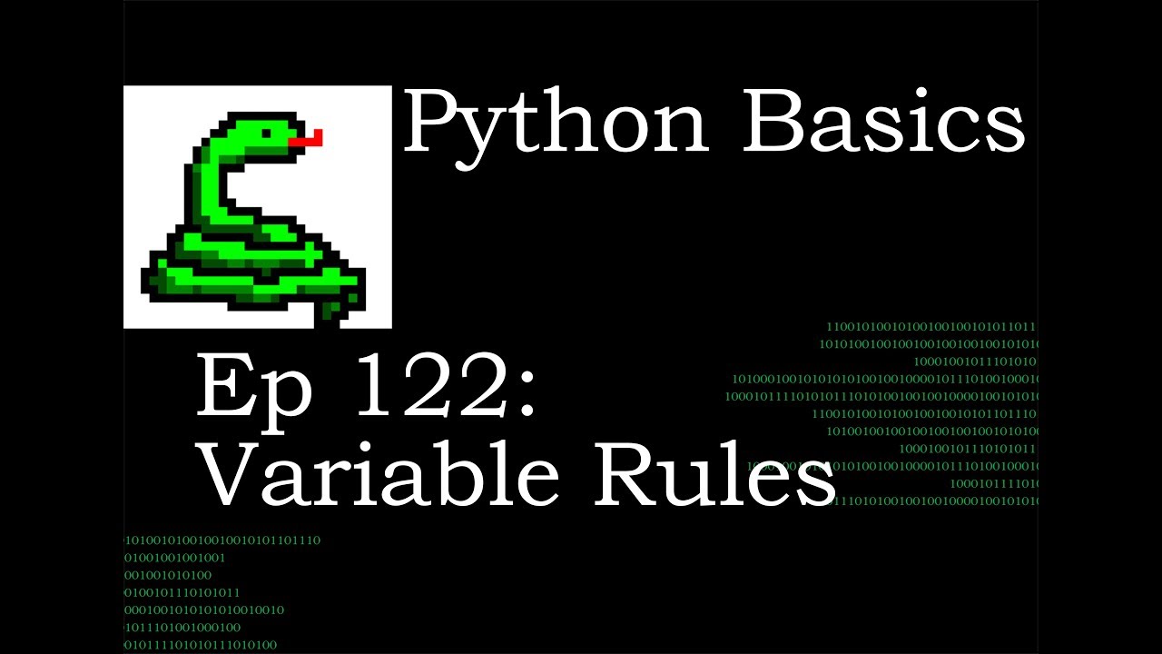 Python Basics Variable Rules