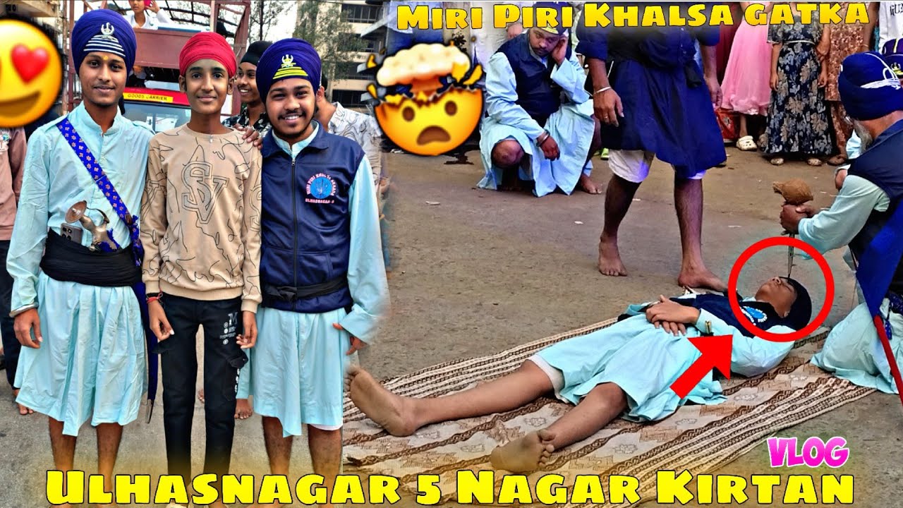 Ulhasnagar 5 Nagar Kirtan 🤩 | Miri Piri Khalsa Gatka Group 🙏