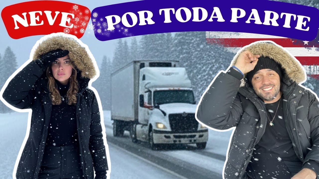 A ESTRADA VIROU GELO, NEVE SEM FIM ❄️⛄️
