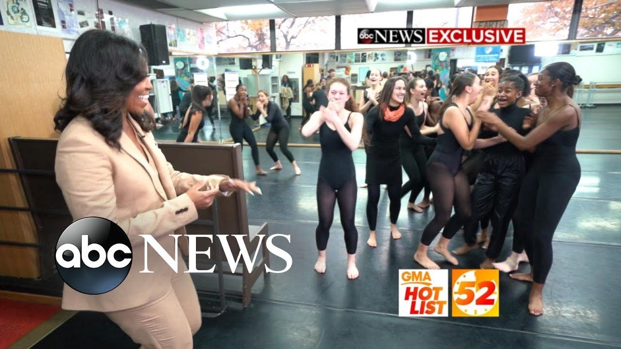 'GMA' Hot List: Michelle Obama surprises dance class at her former high school