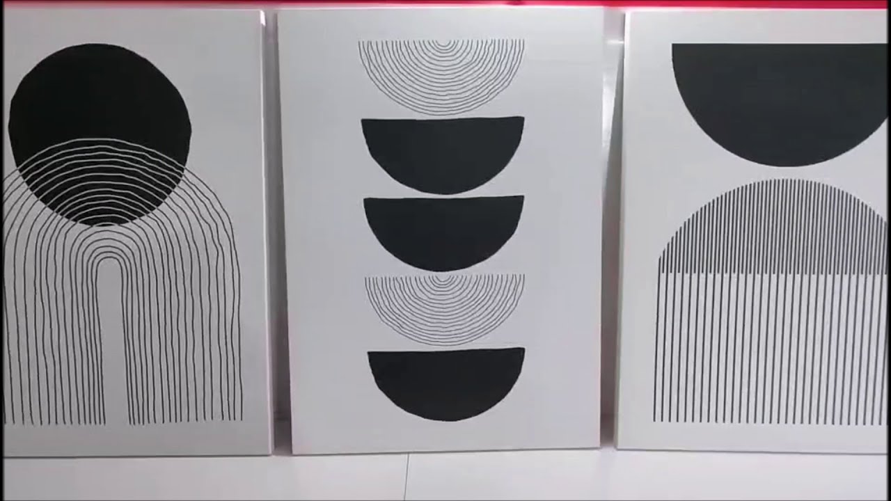Finished Example of Minimalist Canvas Prints | 3 Piece Wall Art Prints | mybudgetart.com.au