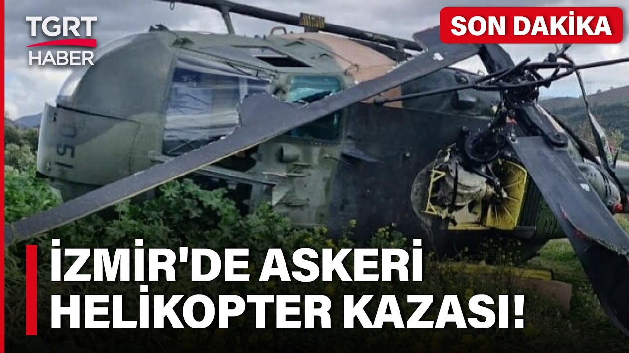 Son Dakika! İzmir'de Askeri Helikopter Acil İniş Sırasında Devrildi