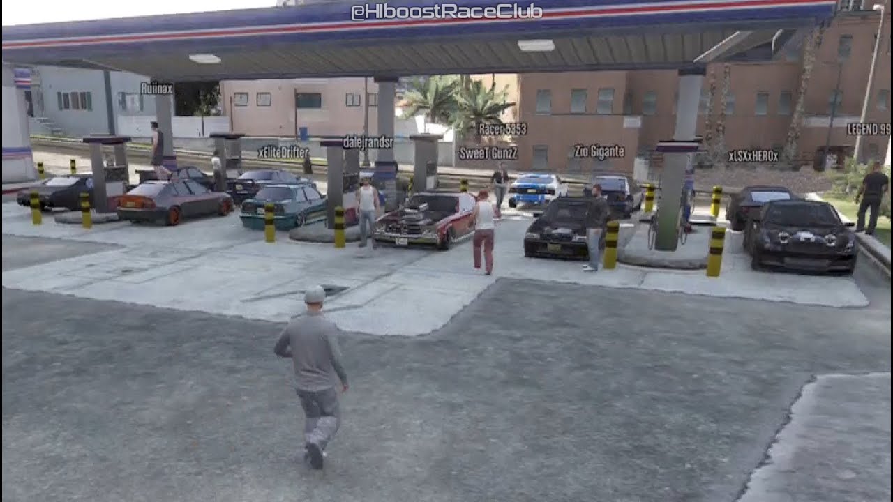 Grand Theft Auto V Online (360) | Street Car Meet Pt.8 | Funny Grudge Race, Foot Race, Drag Racing