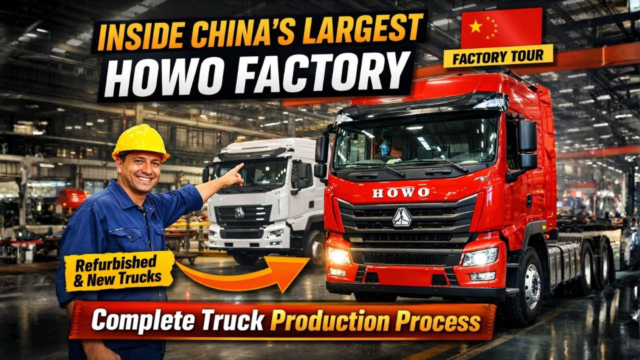 HOWO Truck Assembly for Export | China’s Largest Truck Manufacturing Plant
