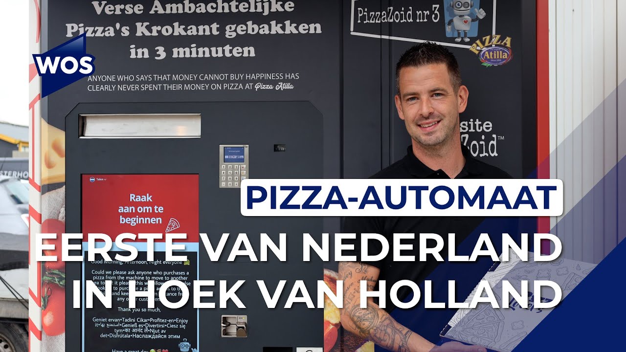 Eerste pizza-automaat van Nederland in Hoek van Holland