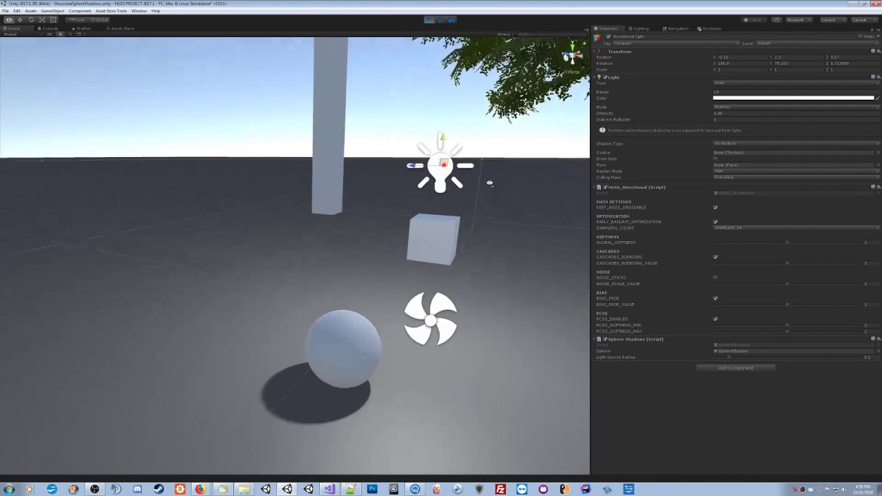 NGSS - Demonstration of Primitive Raycasted Shadows