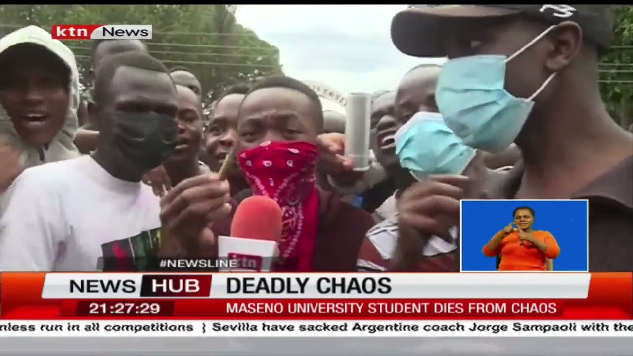 Maseno university students strike over killing of fellow student by police