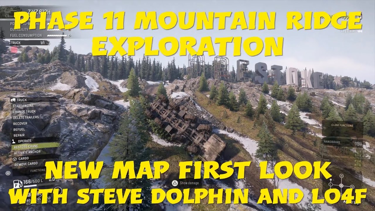 SnowRunner Phase 11 Mountain Ridge Exploration New Map First Look With Steve Dolphin And Lo4f