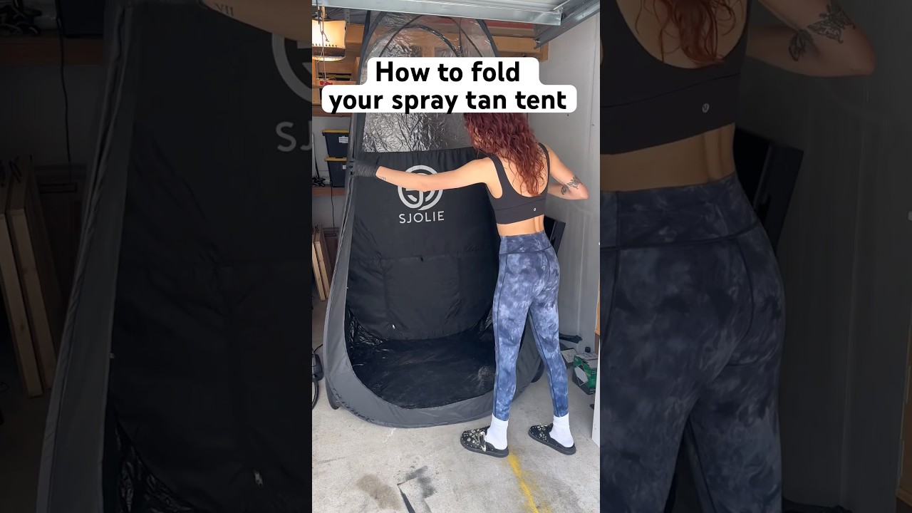 How to fold your spray tan tent! #spraytan #spraytanartist #mobilespraytan #musthaves