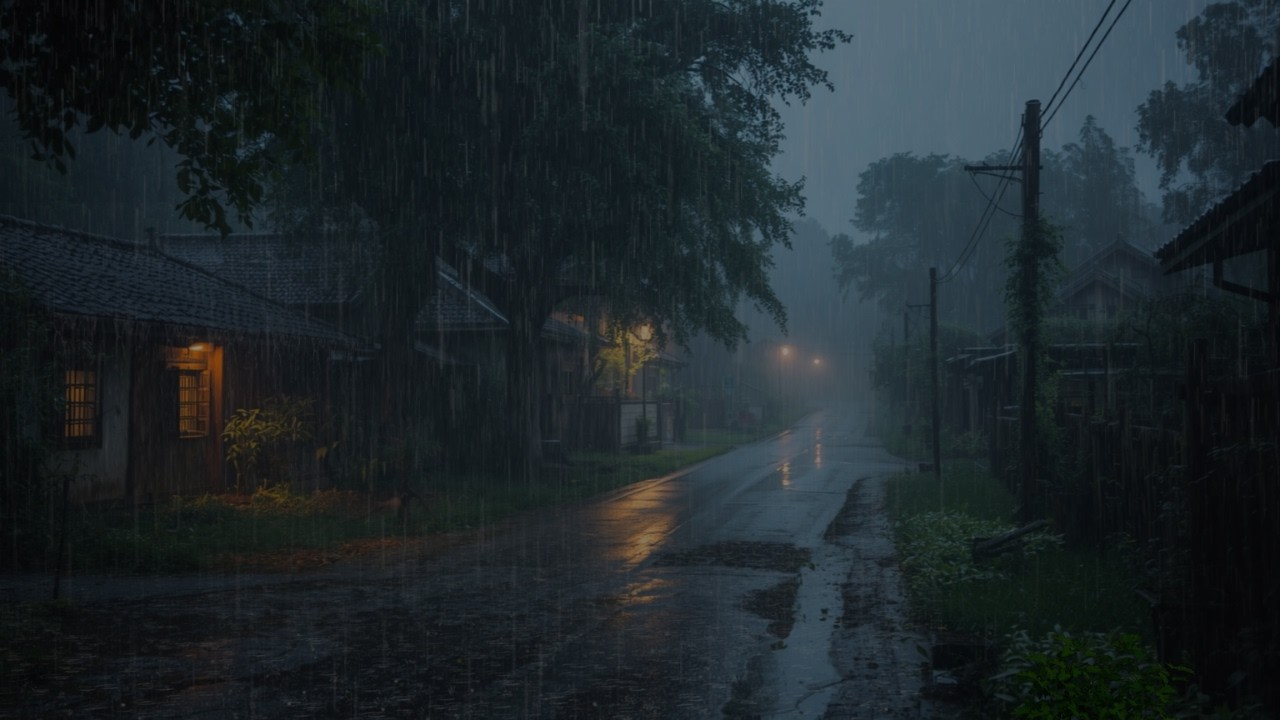 Heavy Rain To Sleep Immediately - ASMR, Rain Sounds For Relaxing Your Mind And Sleep Tonight