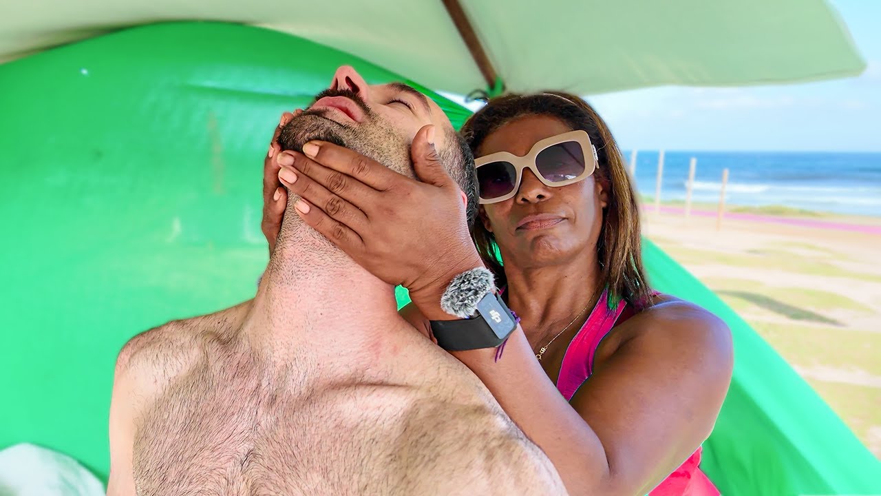BEACH MASSAGE in Salvador do Bahia [Relaxing] 🇧🇷