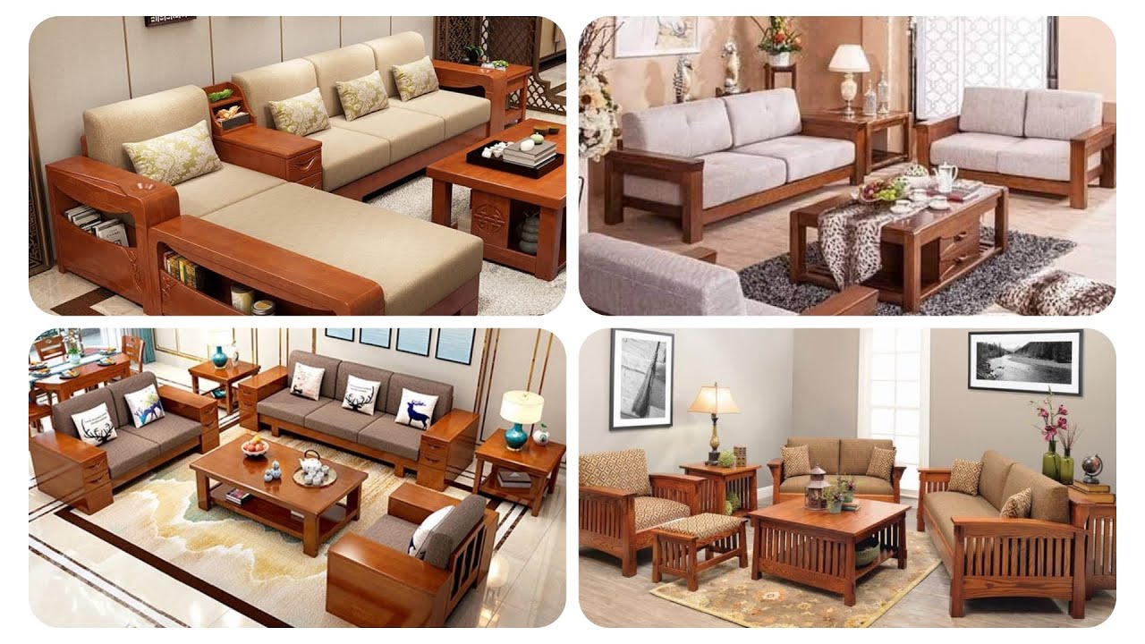 65 Wooden Sofa Set Designs That Will Inspire You |  Living Room Furniture |  Wooden Sofa Set | Sofa