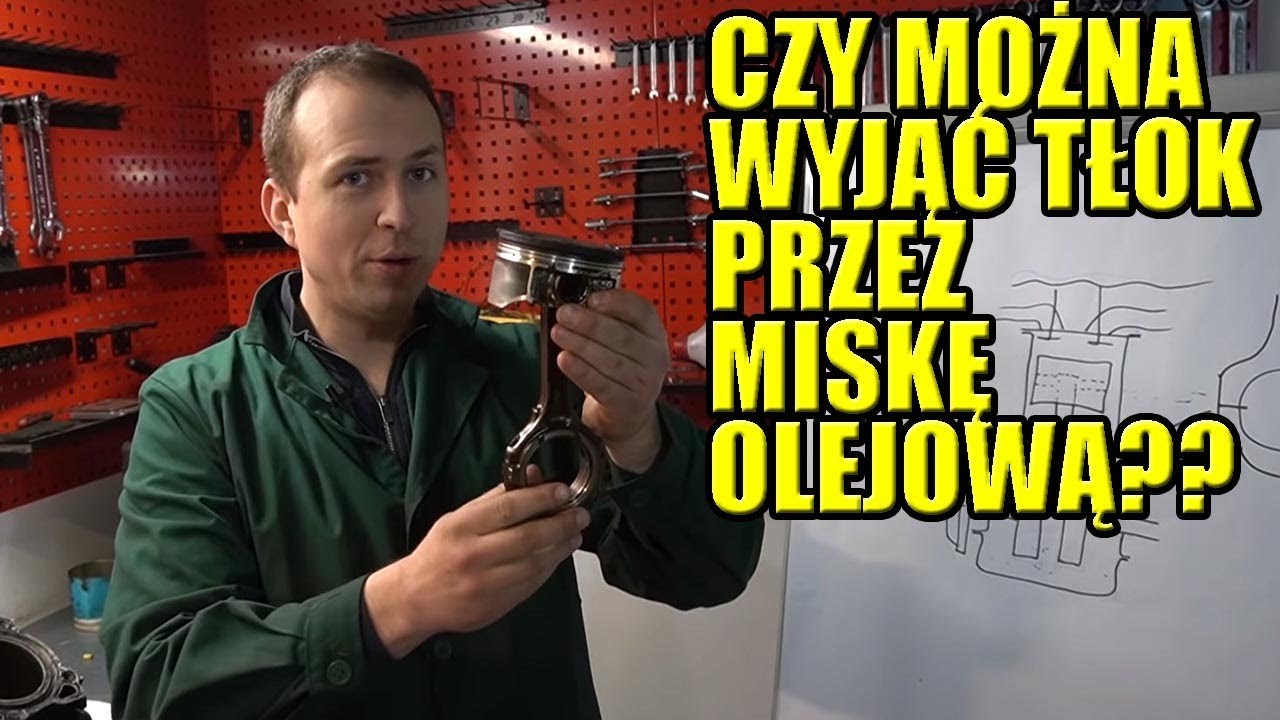DEMONTAŻ TŁOKA I KORBOWODU PRZEZ MISKĘ OLEJOWĄ