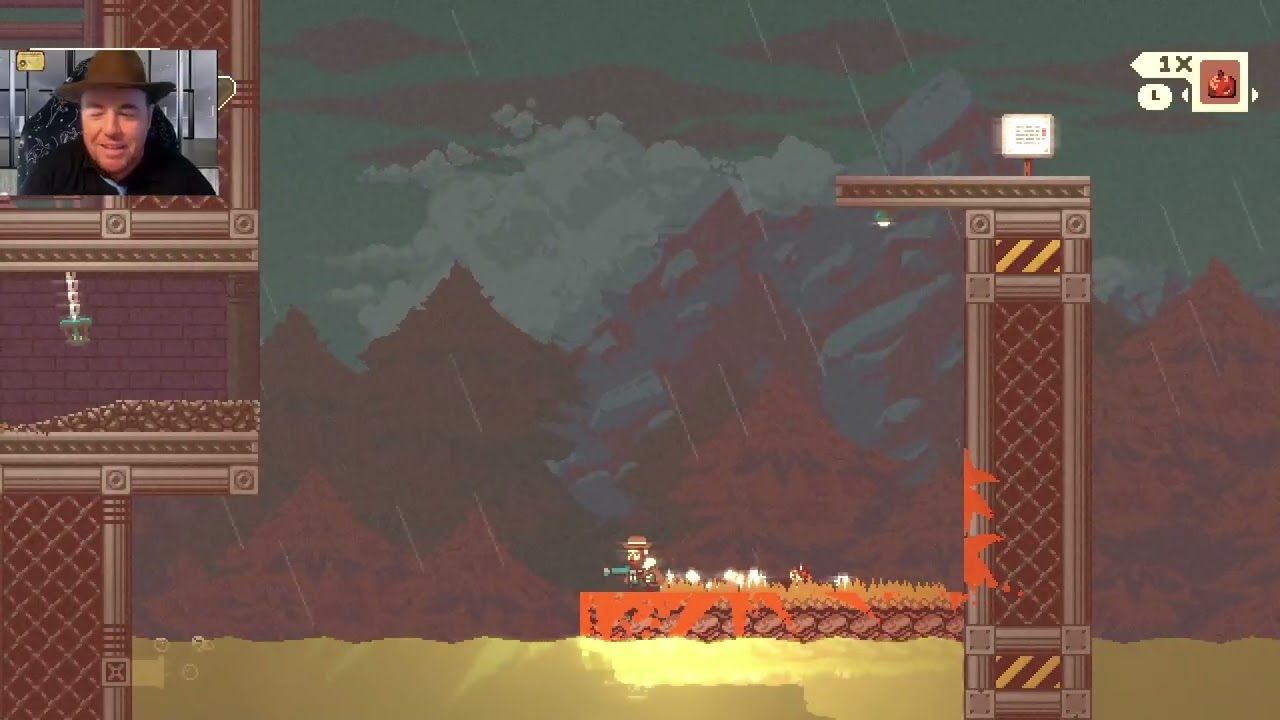 Gunbrella- steam punk western revenge side scroller with a gun that's also a bulletproof unbrella