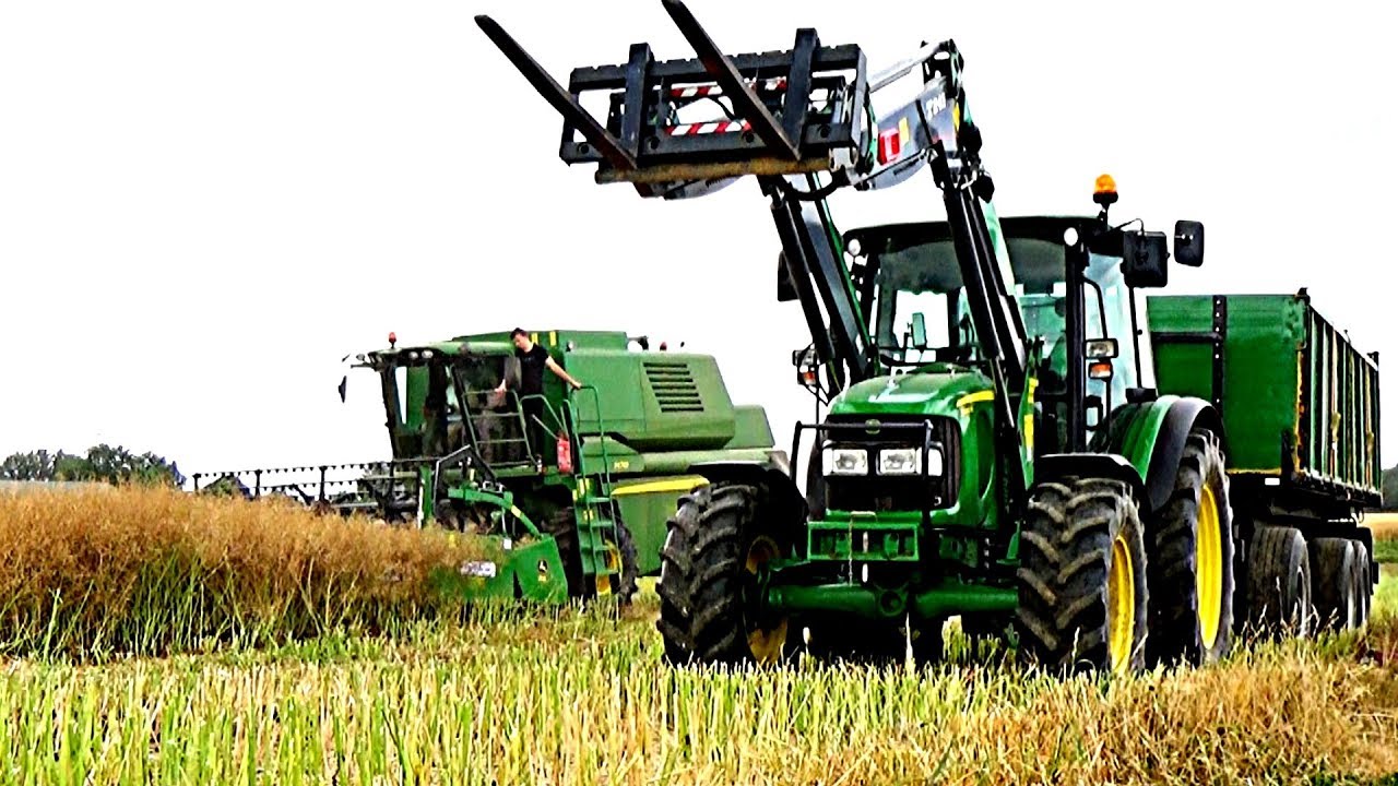 Żniwa Rzepakowe 2019★John Deere 1470★3x John Deere★