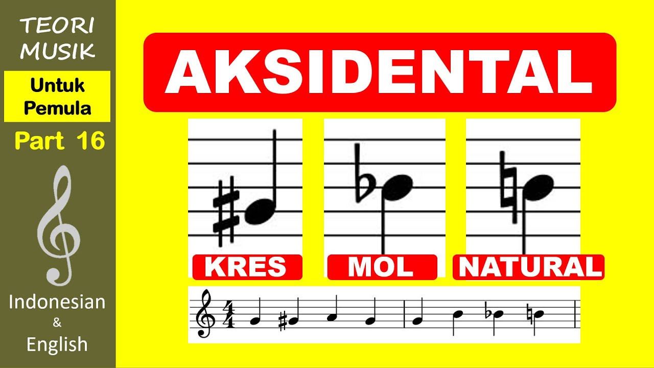 #16 - Sharp, Flat, and Natural - Accidentals | Kres, Mol, dan Natural - Aksidental