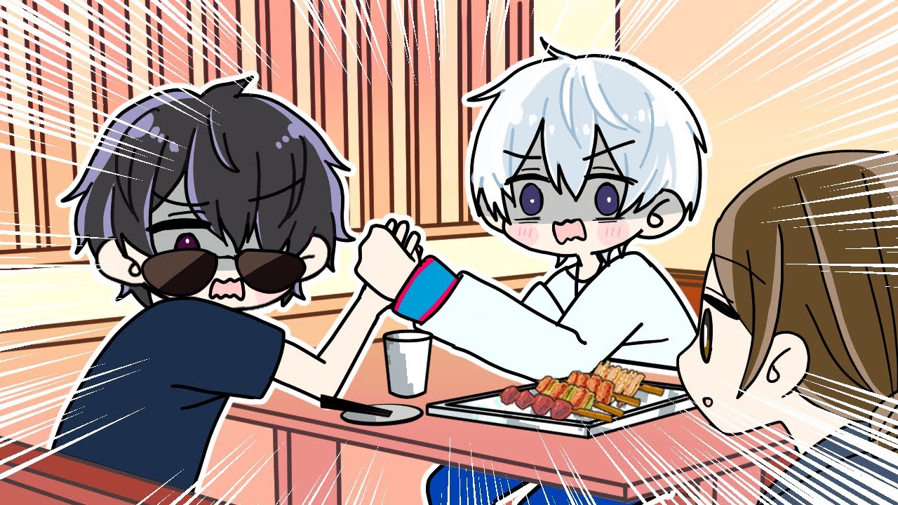 【手描き】おらふくんとぼんさんが手を握り合って恥ずかしかった話【ドズル社切り抜き/切り抜き漫画】