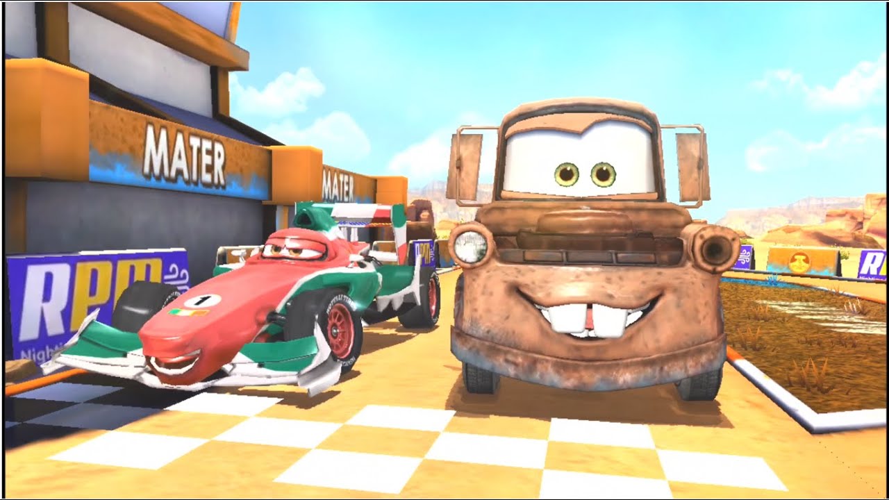 Disney Pixar Cars Fast as Lightning - Francesco VS Mater