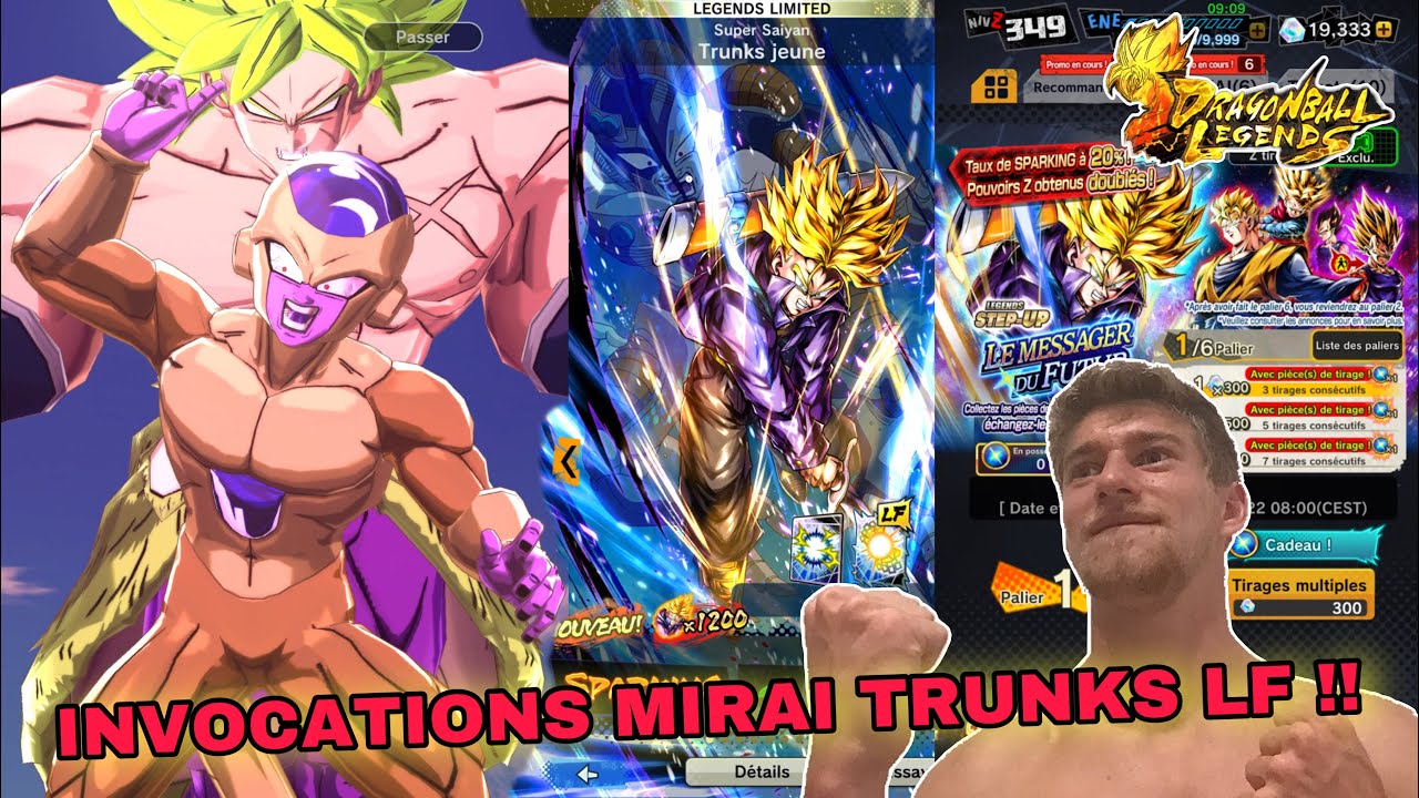 INVOCATIONS MIRAI TRUNKS LF ! UN PEU DE CHANCE ?! DB LEGENDS
