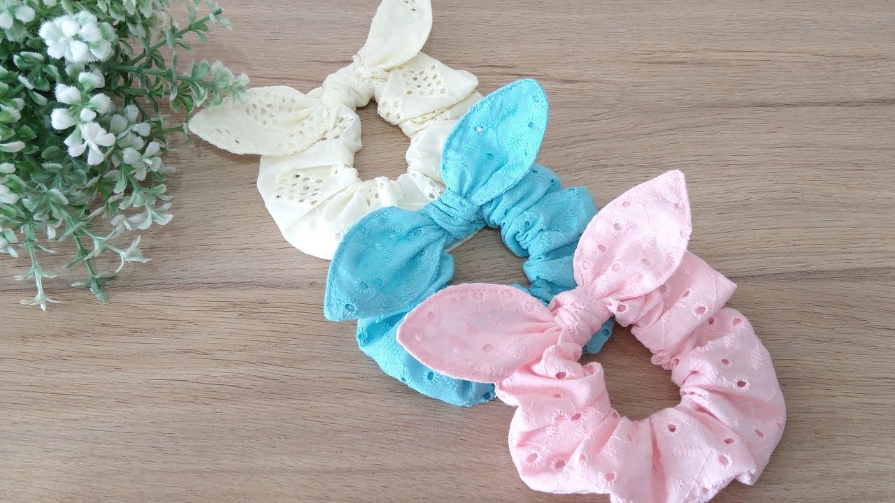 Scrunchies de Lese/ máscara 3D