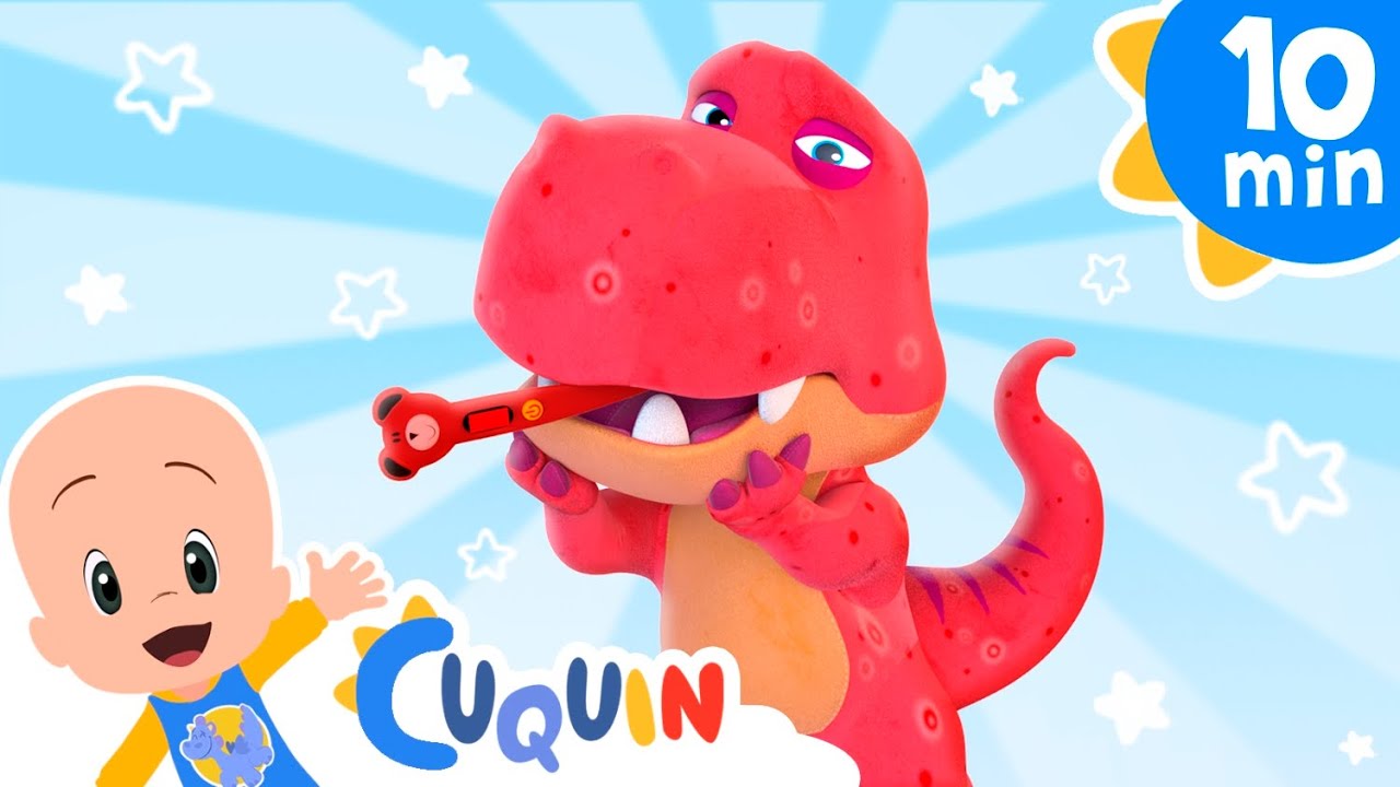 The tyrannosaurus is sick | Kids Education | Cleo & Cuquin