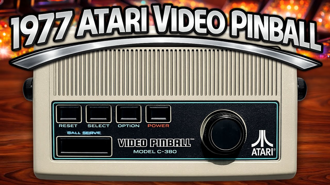 Видеопинбол ATARI 1977 | СЕМЬ игр в пинбол и игры с джойстиком на ОДНОЙ консоли!