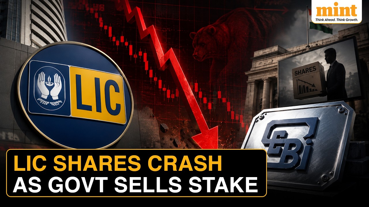 LIC OFS News: Why Govt is Selling 82 Crore LIC Shares at 10% Discount | LIC Shares Crash 8%