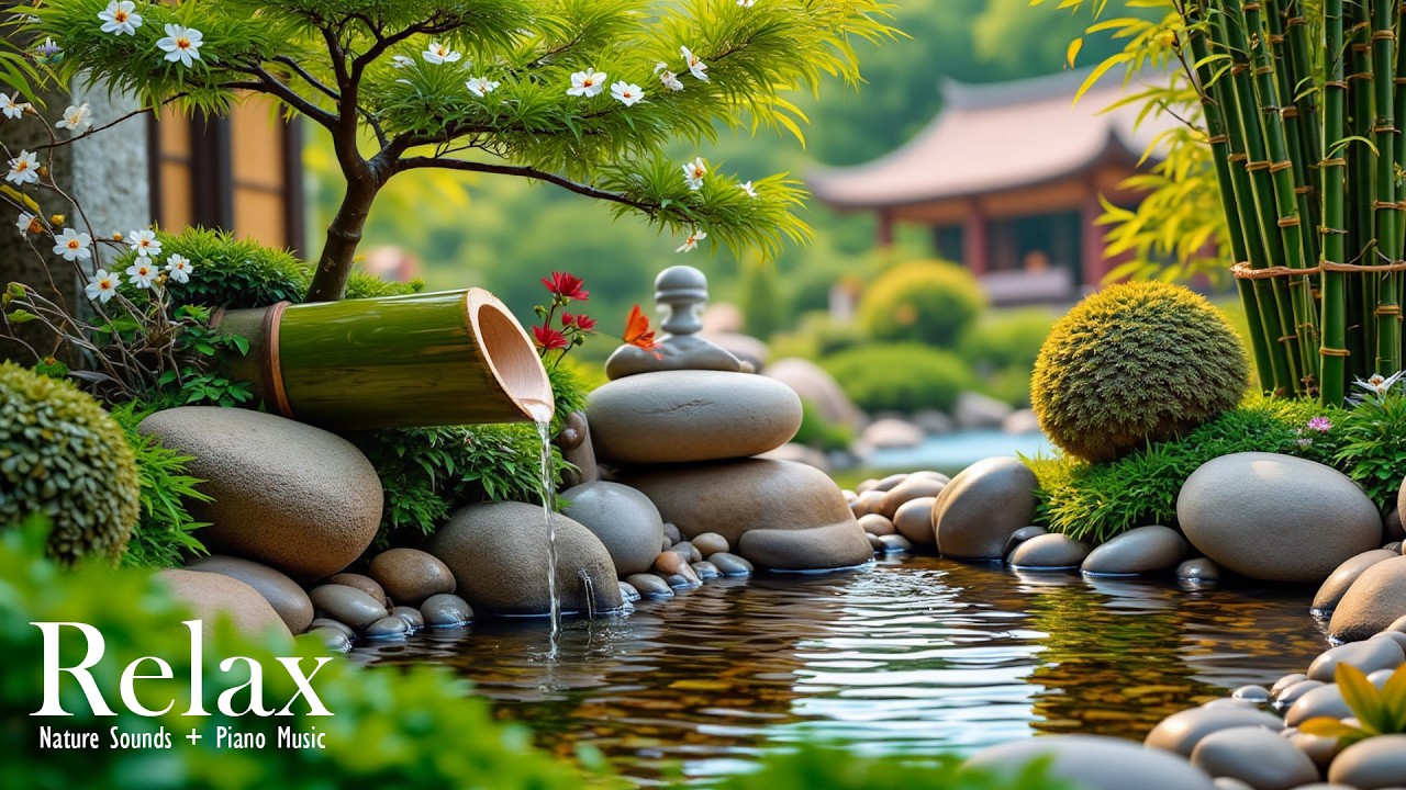 Soothing Relaxation Music with Water Sounds 🌿 Relieve Stress, Anxiety and Depression, Deep Sleep