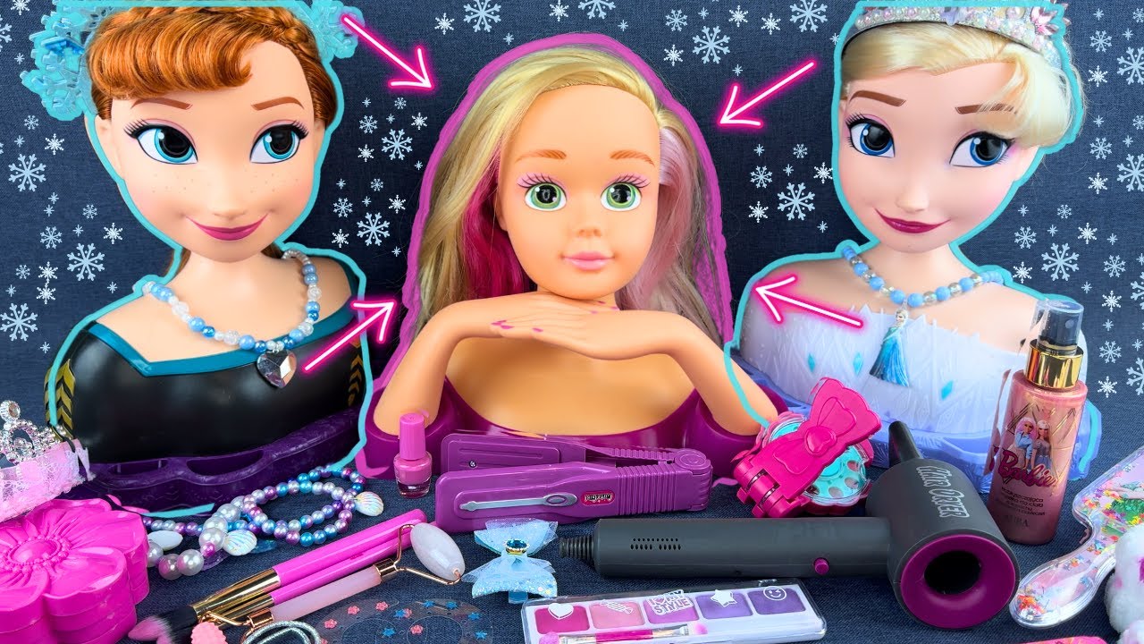Barbie Tries to Become a Disney Princess – Magical ASMR Transformation!