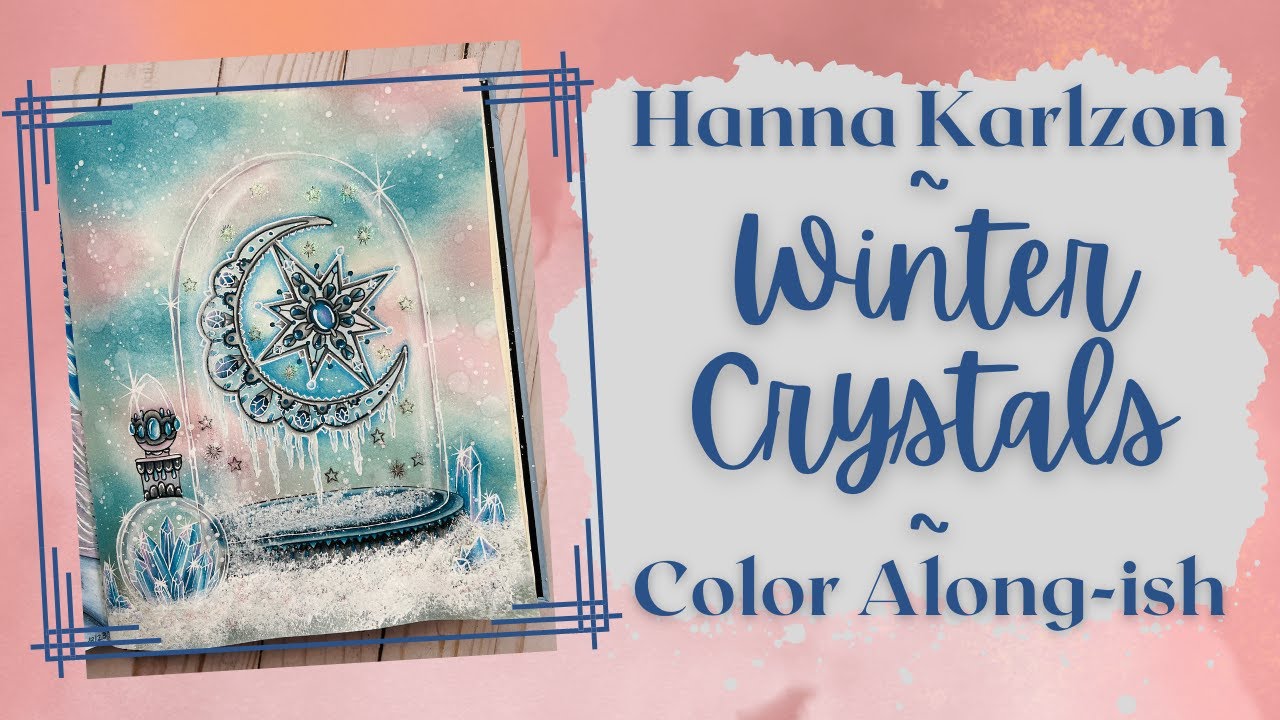 Seasons | Winter Crystals |  Prismas and Creating Snow with Acrylic Paint | Adult Coloring