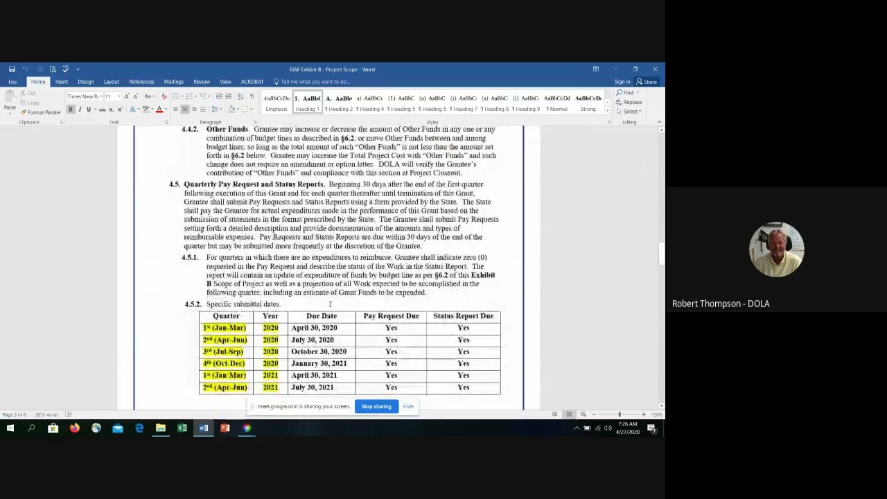 Executed Contract Review