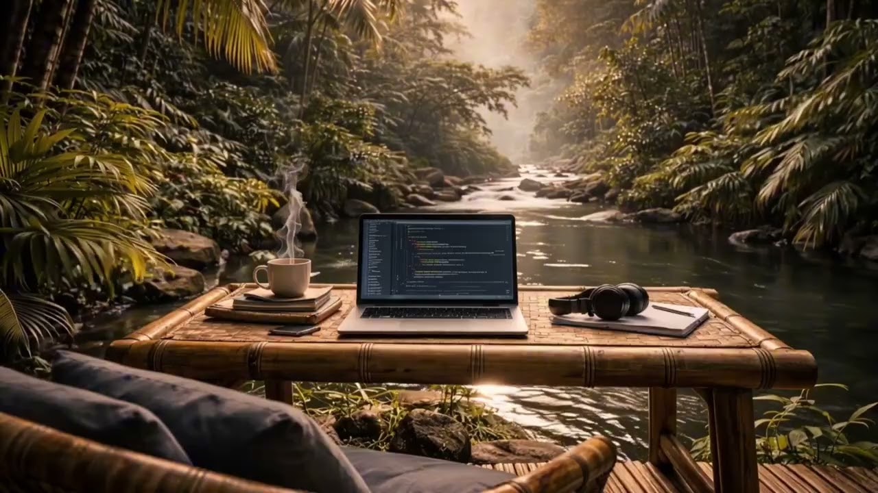 ALPHA WAVES Deep Focus Music 🌿 1 Hour Ambient Study & Coding Session