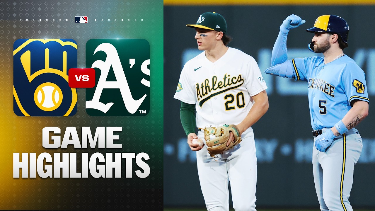 Лучшие моменты матча Brewers против A's (09.06.26) | Лучшие моменты MLB