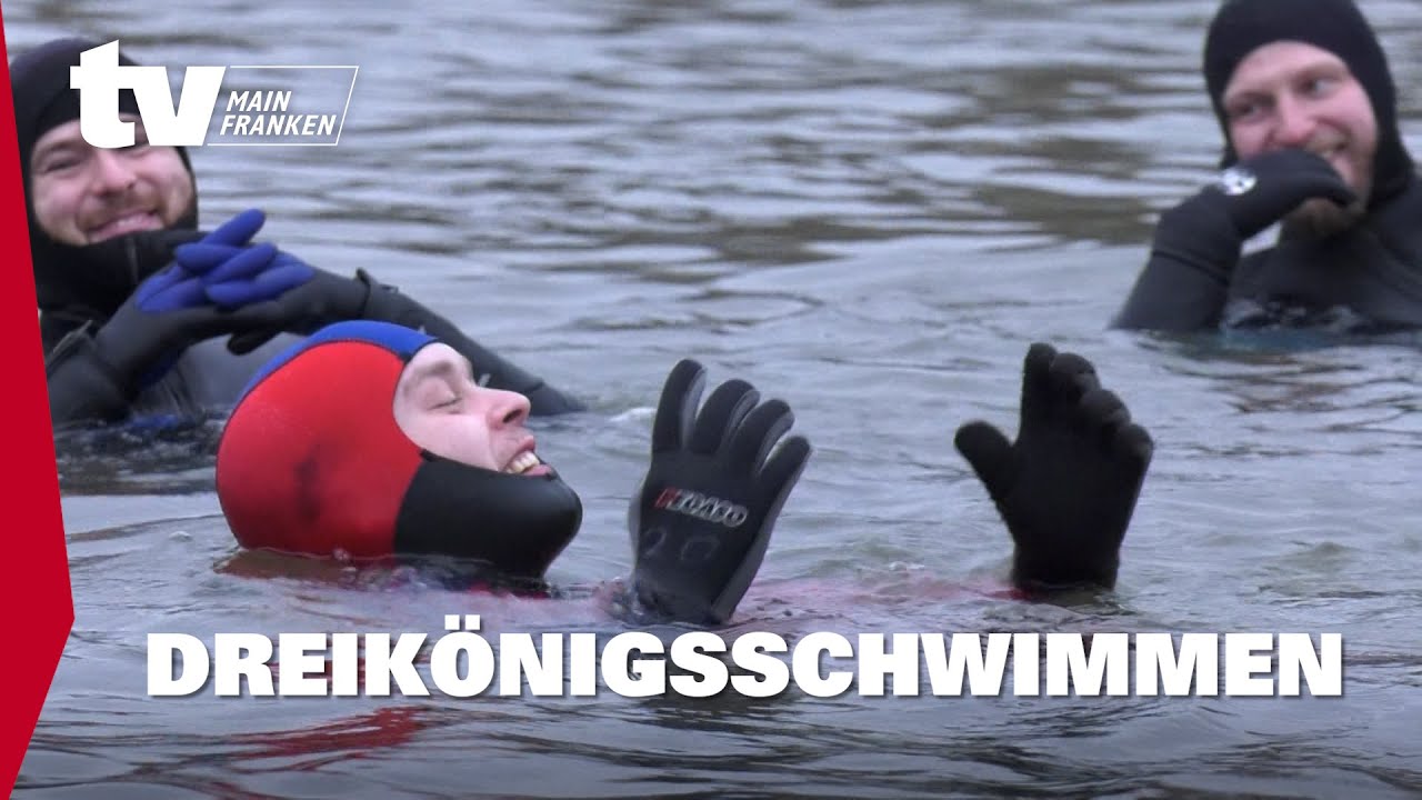 Drei-König-Schwimmen im Main – Baden bei 4 Grad Wassertemperatur