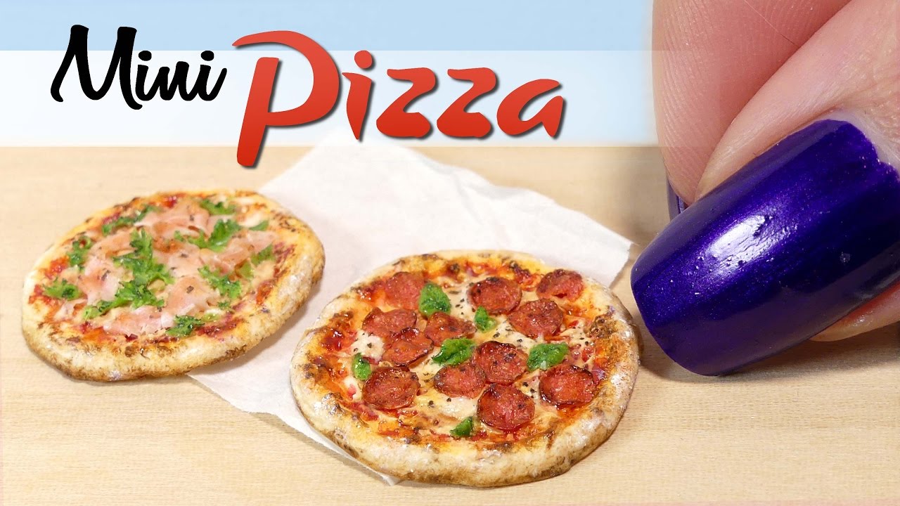 How To Miniature Pizza Tutorial // DIY Miniature Food // SugarCharmShop