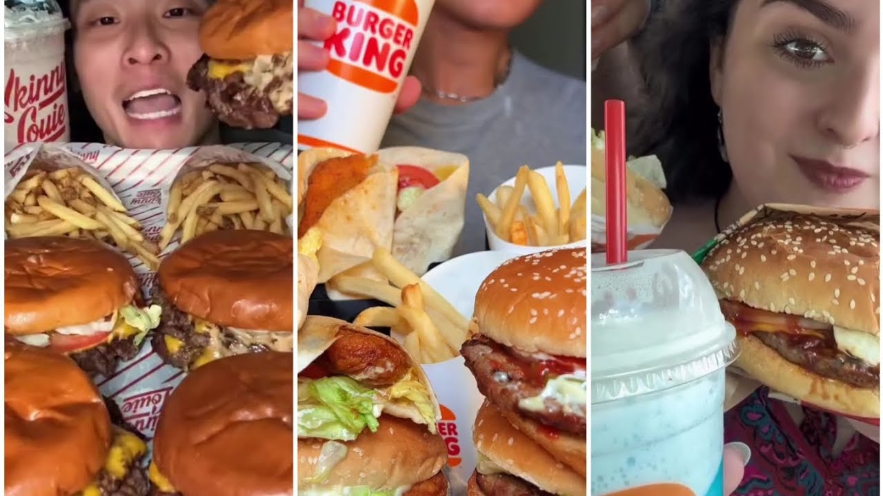 🔥TIKTOK Mukbang Compilation | Burgerking 🍔| YumNest 🌶 