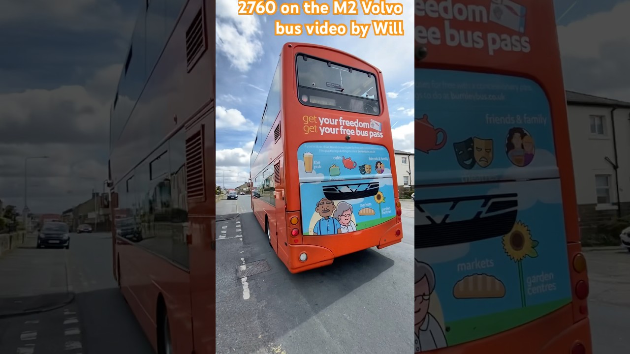The Burnley Bus company&rsquo;s Volvo B7TL (2760 PJ05 ZWG) on the M2 Loud hoover! #2760 #b7tl