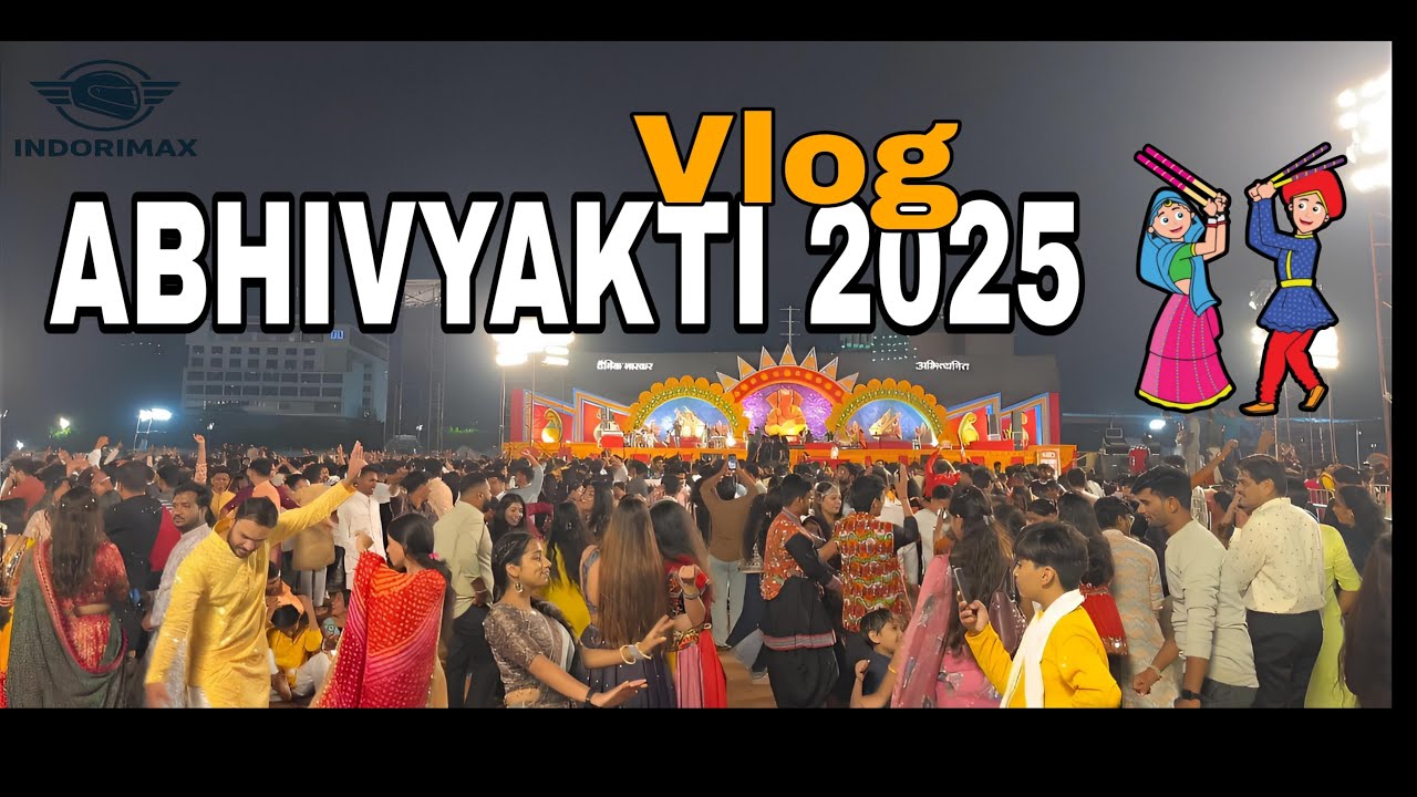 Abhivyakti garba indore 2025 IIndore ka sabse bada garba ⚡️| Indorimaxx vlog #abhivyaktigarba #garba