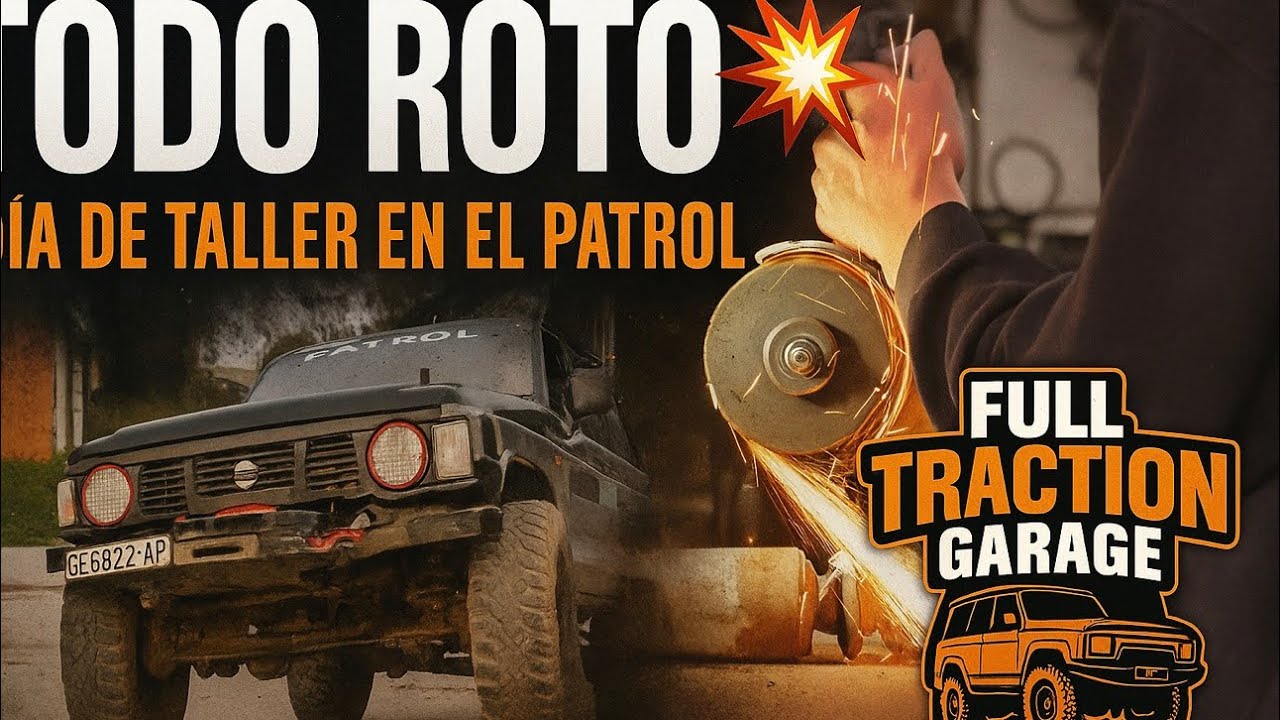 “Del barro al taller: chapa, soldadura y luces LED 💡 en el Nissan Patrol M57”