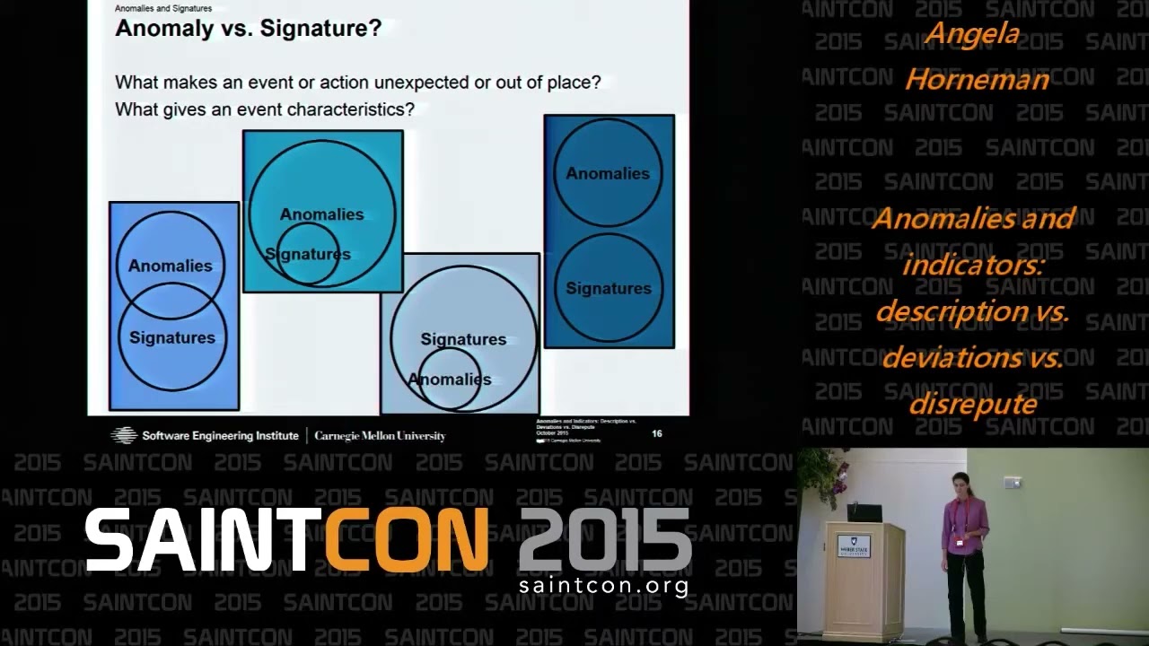 SAINTCON 2015 - Angela Horneman - Anomalies and Indicators