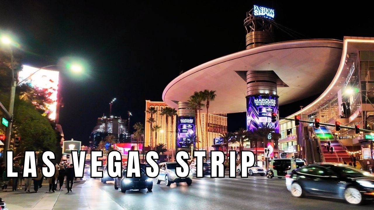 Night Walk On The Las Vegas Strip During Lunar New Year - Wynn Hotel, Grand Canal Shoppes & More