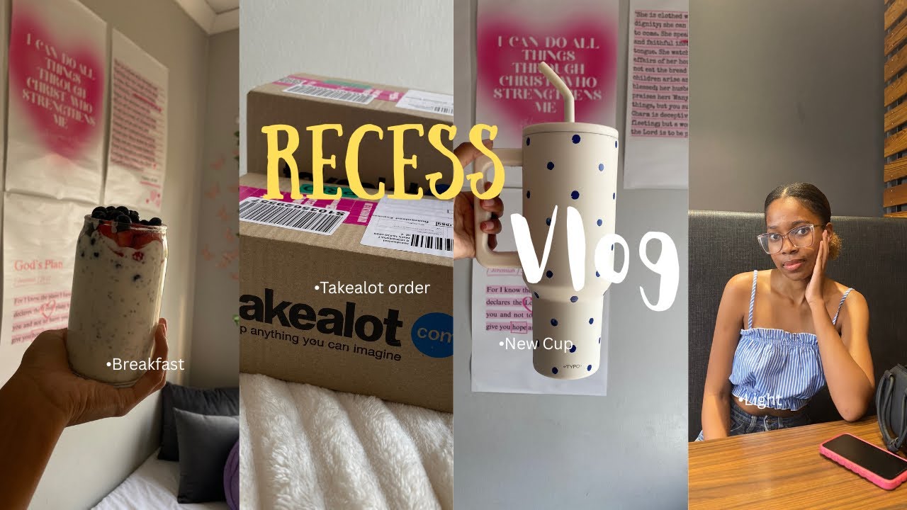 Recess Diaries: Breakfast:Typo Cup:Takealot:Pizza:Snacks:Laundry:Lunch With A Friend