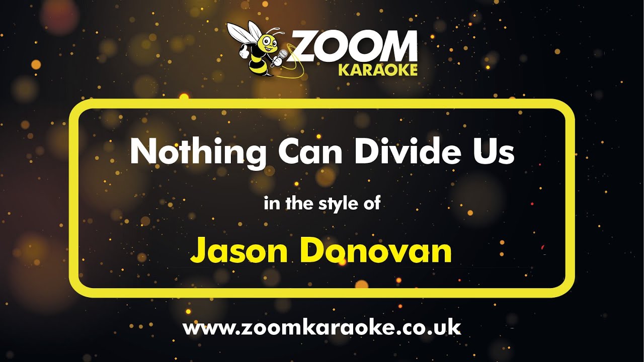 Jason Donovan - Nothing Can Divide Us - Karaoke Version from Zoom Karaoke